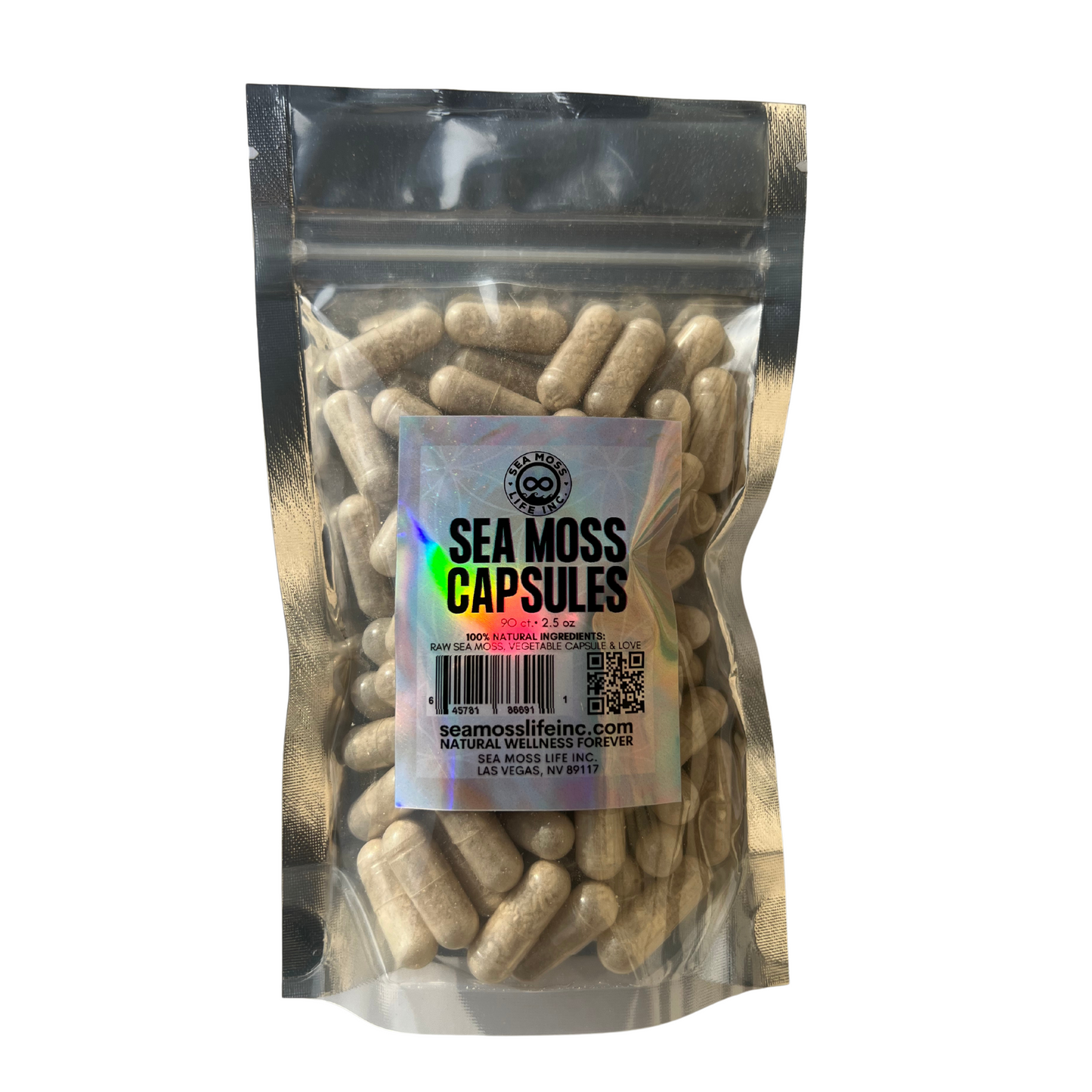 SEA MOSS CAPSULES | ALLERGIES, COLLAGEN, ENERGY, HAIR GROWTH, WEIGHT LOSS| JAMAICAN GOLD PURE ORGANIC WILDCRAFTED SUPERFOOD | REAL SEA MOSS | 90 CT.